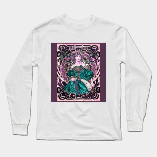 Vibrant Mucha Girl Long Sleeve T-Shirt